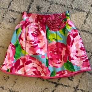 Girls Lilly Pulitzer pull on skirt